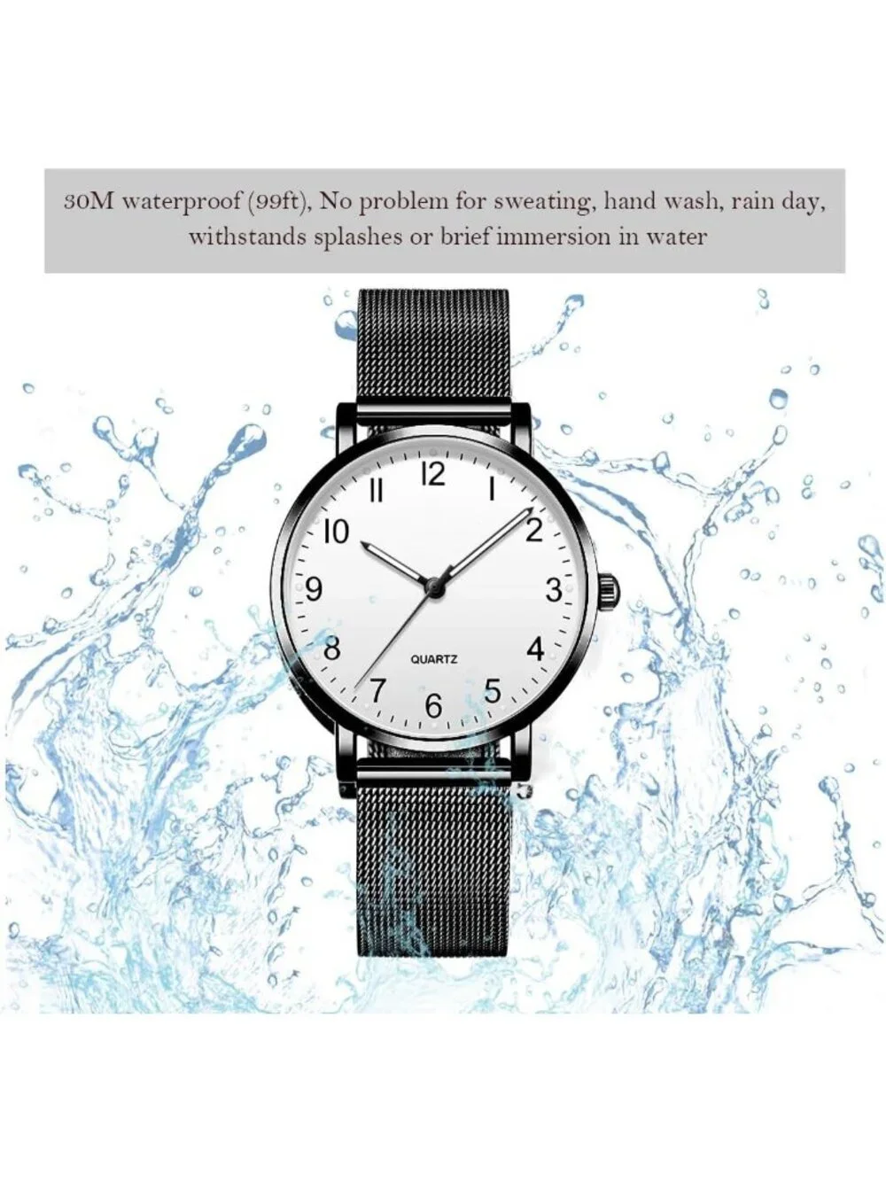 Women's Black Analog Specially Stylish Quartz Pointer Design Round Wrist Watch
